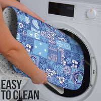 Federated States of Micronesia Merry Christmas Bathroom Set Pacific Patchwork Xmas Vibes - Polynesian Pride