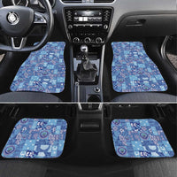 Federated States of Micronesia Merry Christmas Car Mats Pacific Patchwork Xmas Vibes - Polynesian Pride