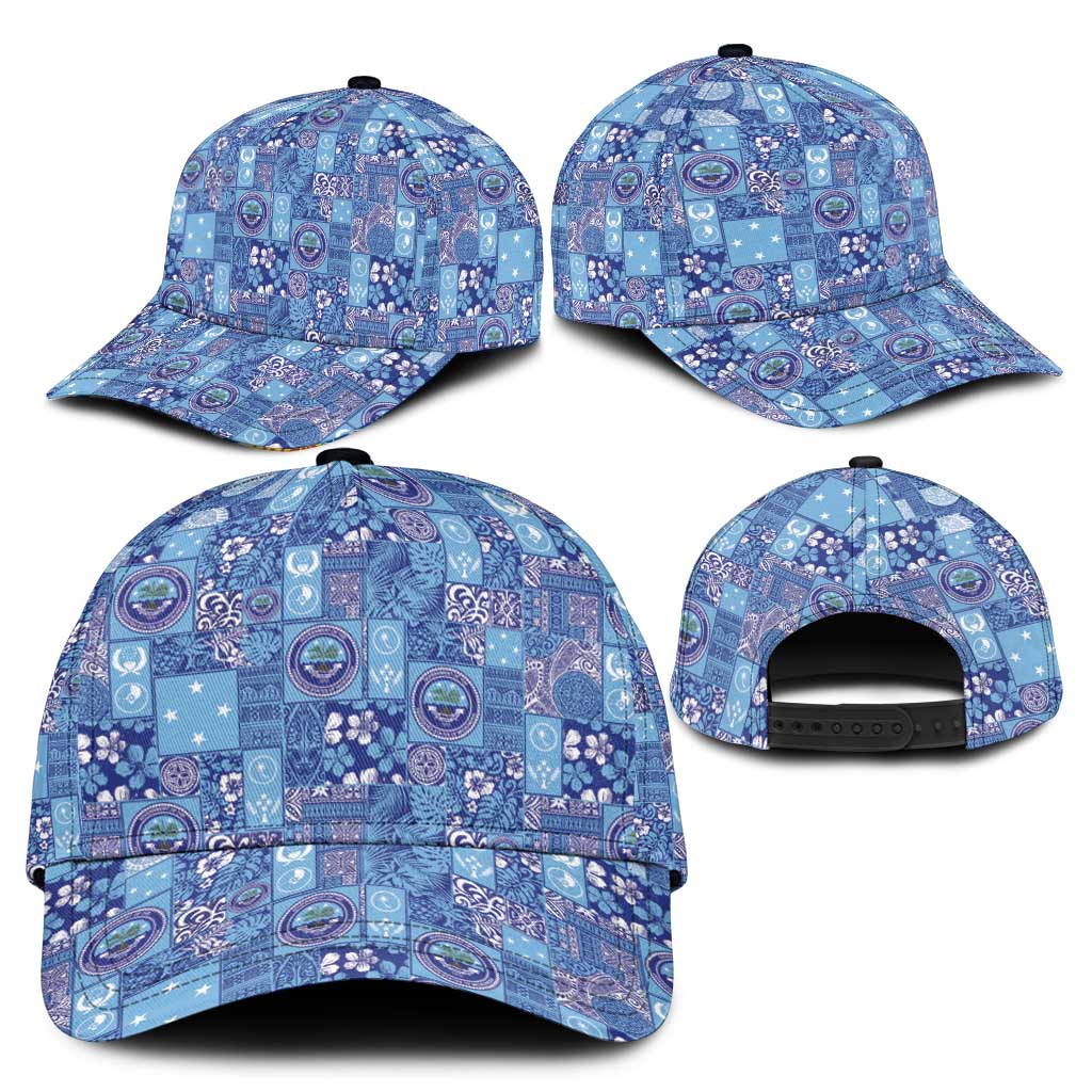 Federated States of Micronesia Merry Christmas Classic Cap Pacific Patchwork Xmas Vibes - Polynesian Pride