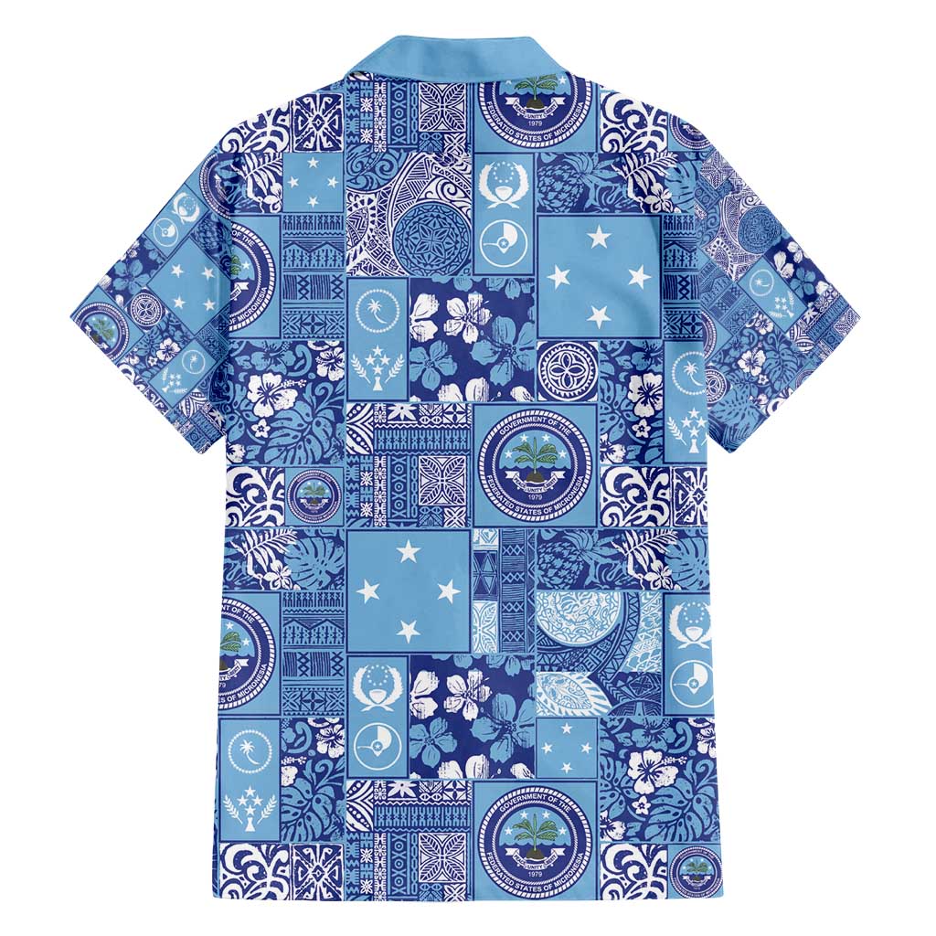 Federated States of Micronesia Merry Christmas Family Matching Puletasi and Hawaiian Shirt Pacific Patchwork Xmas Vibes - Polynesian Pride