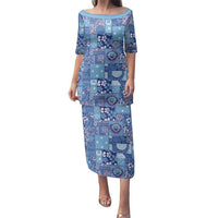 Federated States of Micronesia Merry Christmas Family Matching Puletasi and Hawaiian Shirt Pacific Patchwork Xmas Vibes - Polynesian Pride