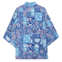 Federated States of Micronesia Merry Christmas Kimono Pacific Patchwork Xmas Vibes - Polynesian Pride
