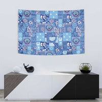 Federated States of Micronesia Merry Christmas Tapestry Pacific Patchwork Xmas Vibes - Polynesian Pride