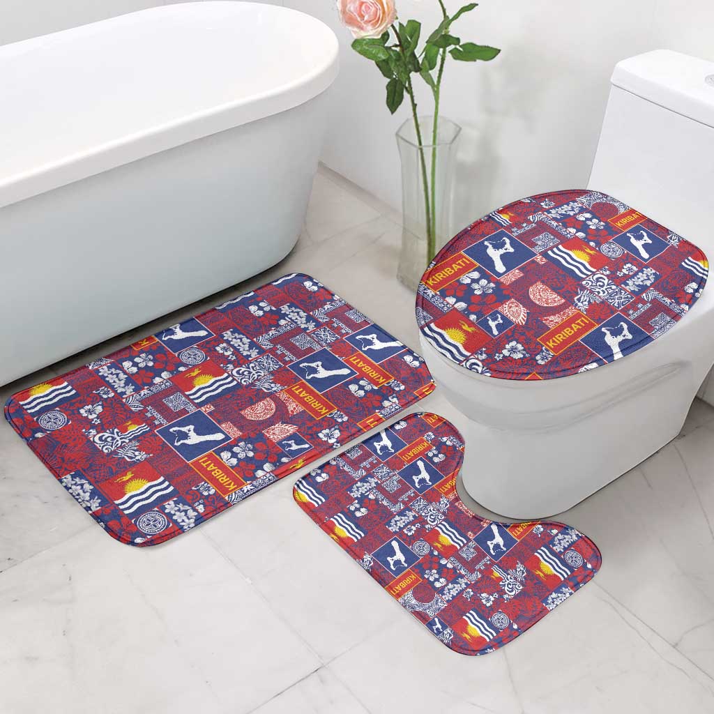 Kiribati Tekeraoi n te Kiritimati Bathroom Set Pacific Patchwork Xmas Vibes - Polynesian Pride