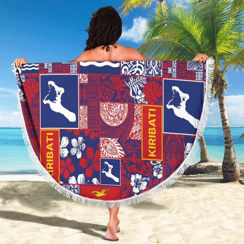 Kiribati Tekeraoi n te Kiritimati Beach Blanket Pacific Patchwork Xmas Vibes - Polynesian Pride