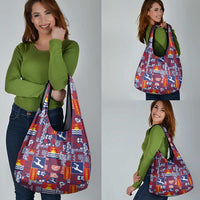 Kiribati Tekeraoi n te Kiritimati Grocery Bag Pacific Patchwork Xmas Vibes - Polynesian Pride