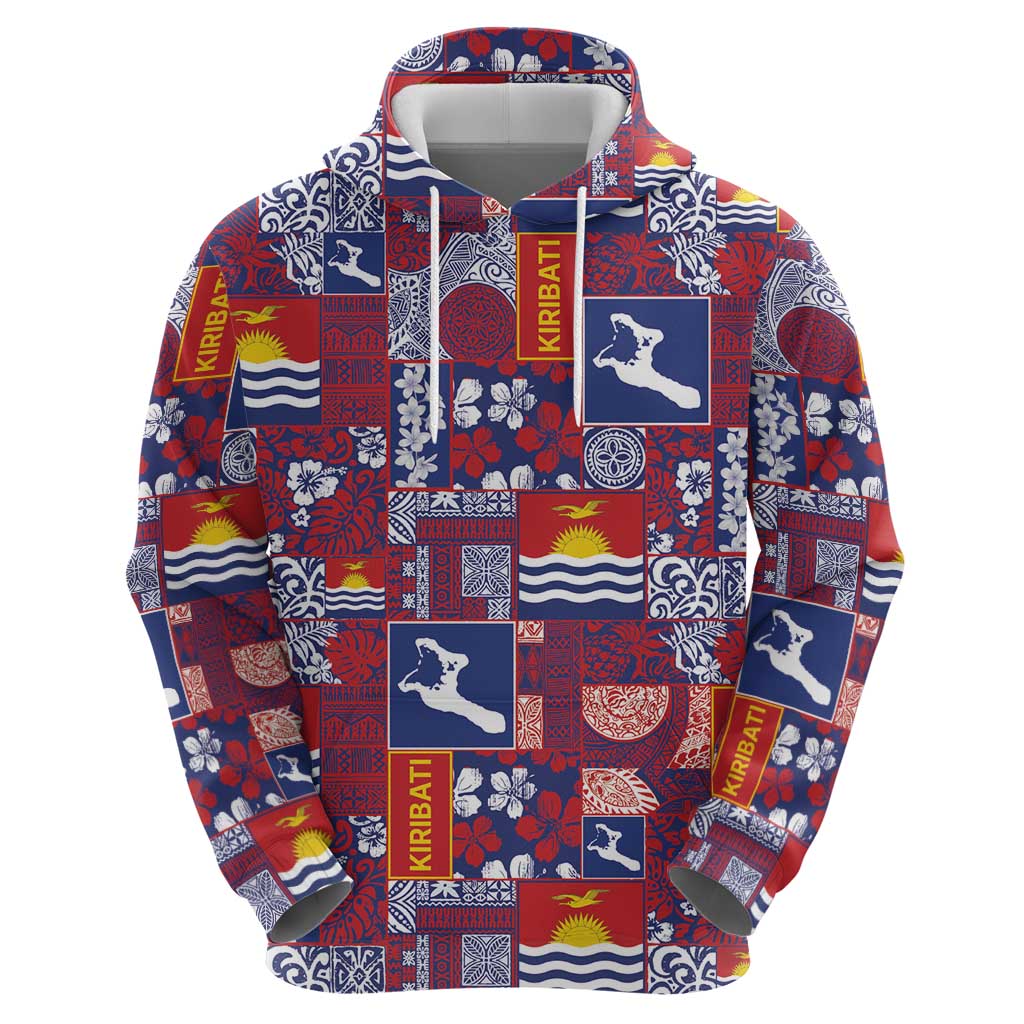 Kiribati Tekeraoi n te Kiritimati Hoodie Pacific Patchwork Xmas Vibes - Polynesian Pride