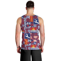 Kiribati Tekeraoi n te Kiritimati Men Tank Top Pacific Patchwork Xmas Vibes - Polynesian Pride