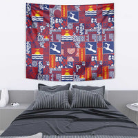 Kiribati Tekeraoi n te Kiritimati Tapestry Pacific Patchwork Xmas Vibes - Polynesian Pride