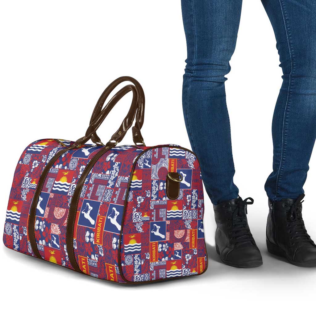 Kiribati Tekeraoi n te Kiritimati Travel Bag Pacific Patchwork Xmas Vibes - Polynesian Pride