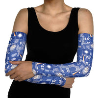 Marshall Islands Merry Christmas Arm Sleeves Pacific Patchwork Xmas Vibes LT9 - Polynesian Pride