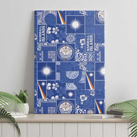 Marshall Islands Merry Christmas Canvas Wall Art Pacific Patchwork Xmas Vibes - Polynesian Pride