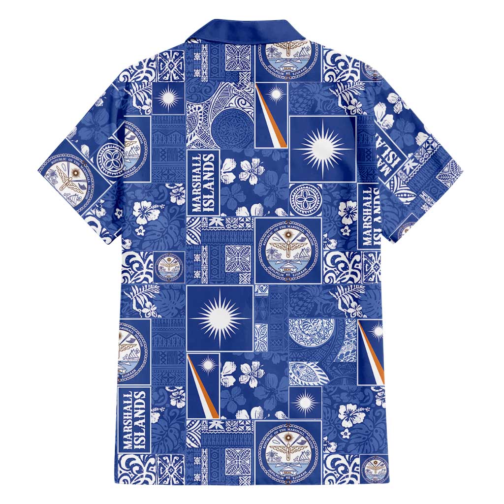Marshall Islands Merry Christmas Family Matching Puletasi and Hawaiian Shirt Pacific Patchwork Xmas Vibes LT9 - Polynesian Pride