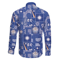 Marshall Islands Merry Christmas Family Matching Tank Maxi Dress and Hawaiian Shirt Pacific Patchwork Xmas Vibes - Polynesian Pride