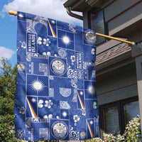 Marshall Islands Merry Christmas Garden Flag Pacific Patchwork Xmas Vibes LT9 - Polynesian Pride