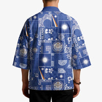 Marshall Islands Merry Christmas Kimono Pacific Patchwork Xmas Vibes - Polynesian Pride