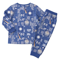 Marshall Islands Merry Christmas Pajama Set Pacific Patchwork Xmas Vibes LT9 - Polynesian Pride