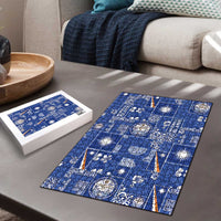 Marshall Islands Merry Christmas Puzzle Pacific Patchwork Xmas Vibes LT9 - Polynesian Pride