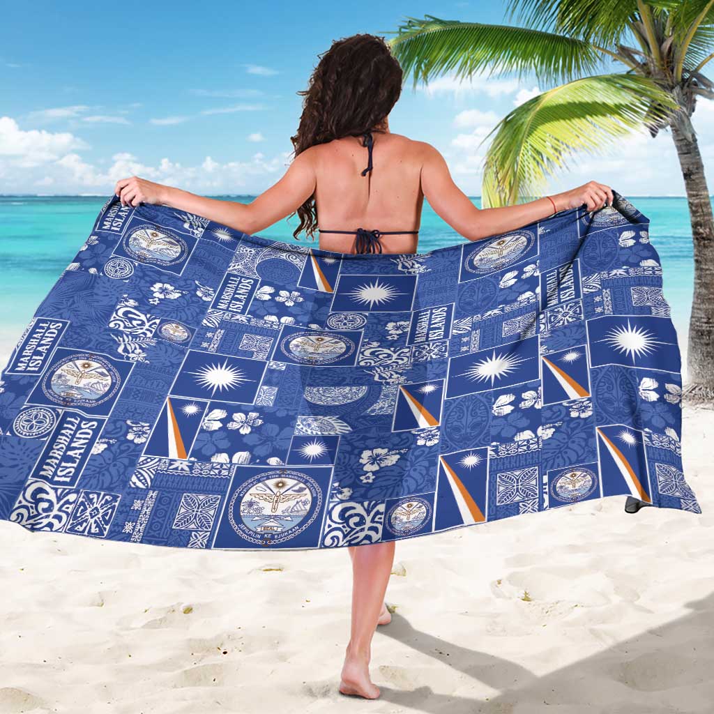 Marshall Islands Merry Christmas Sarong Pacific Patchwork Xmas Vibes LT9 - Polynesian Pride