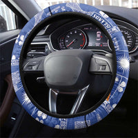 Marshall Islands Merry Christmas Steering Wheel Cover Pacific Patchwork Xmas Vibes LT9 - Polynesian Pride