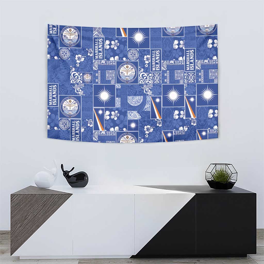 Marshall Islands Merry Christmas Tapestry Pacific Patchwork Xmas Vibes LT9 - Polynesian Pride