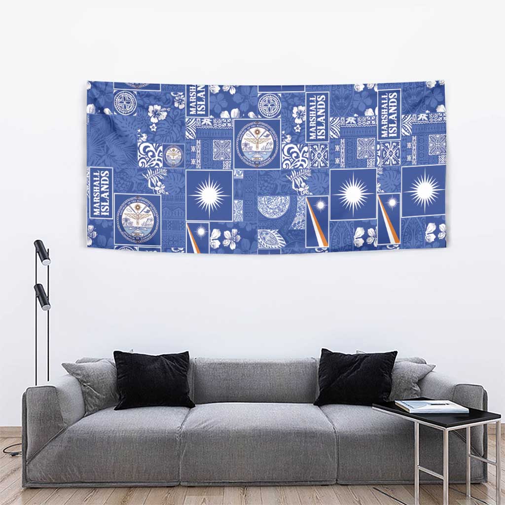 Marshall Islands Merry Christmas Tapestry Pacific Patchwork Xmas Vibes LT9 - Polynesian Pride