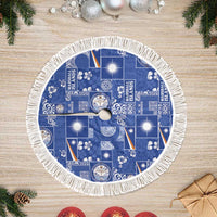 Marshall Islands Merry Christmas Tree Skirt Pacific Patchwork Xmas Vibes - Polynesian Pride