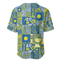 Palau Ungil Kurismas Baseball Jersey Pacific Patchwork Xmas Vibes - Polynesian Pride