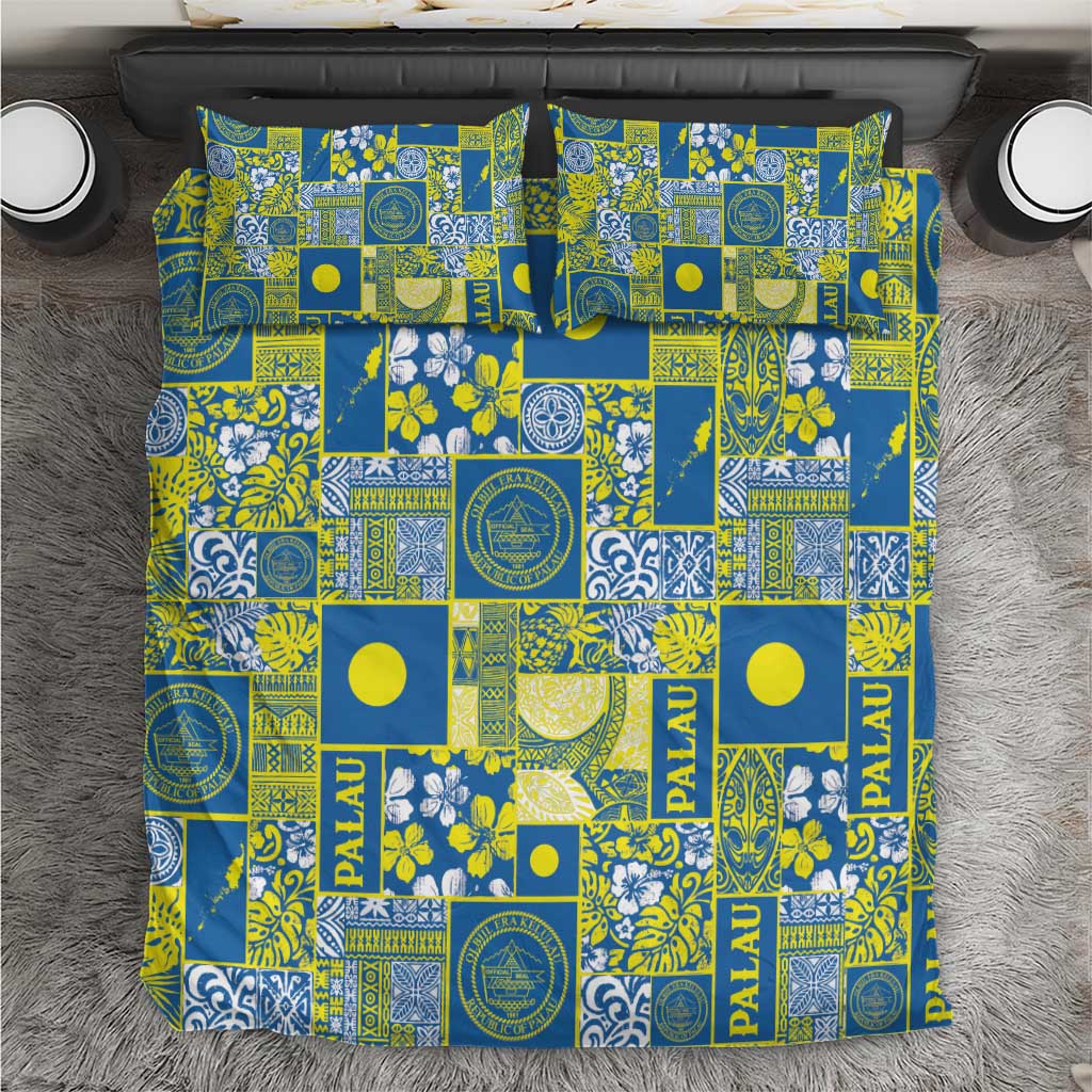 Palau Ungil Kurismas Bedding Set Pacific Patchwork Xmas Vibes - Polynesian Pride