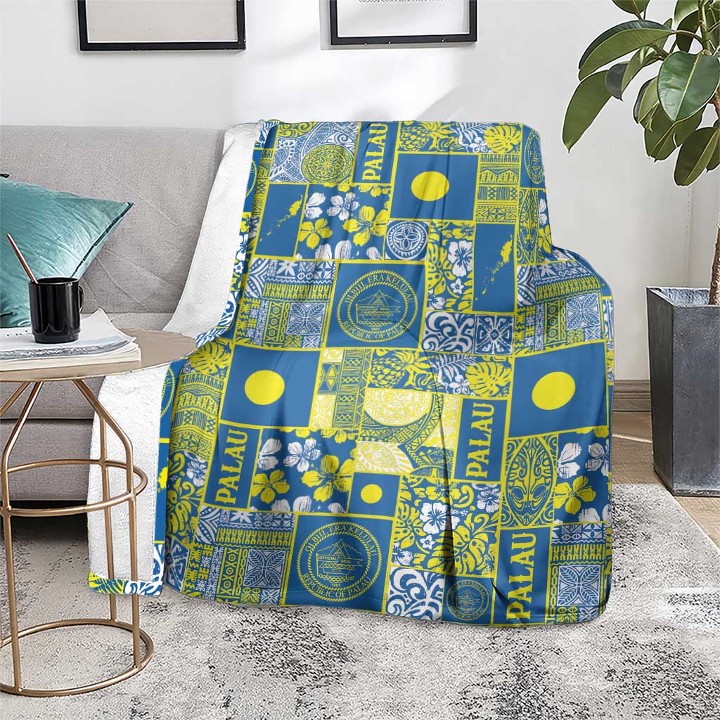 Palau Ungil Kurismas Blanket Pacific Patchwork Xmas Vibes - Polynesian Pride