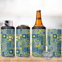 Palau Ungil Kurismas 4 in 1 Can Cooler Tumbler Pacific Patchwork Xmas Vibes - Polynesian Pride