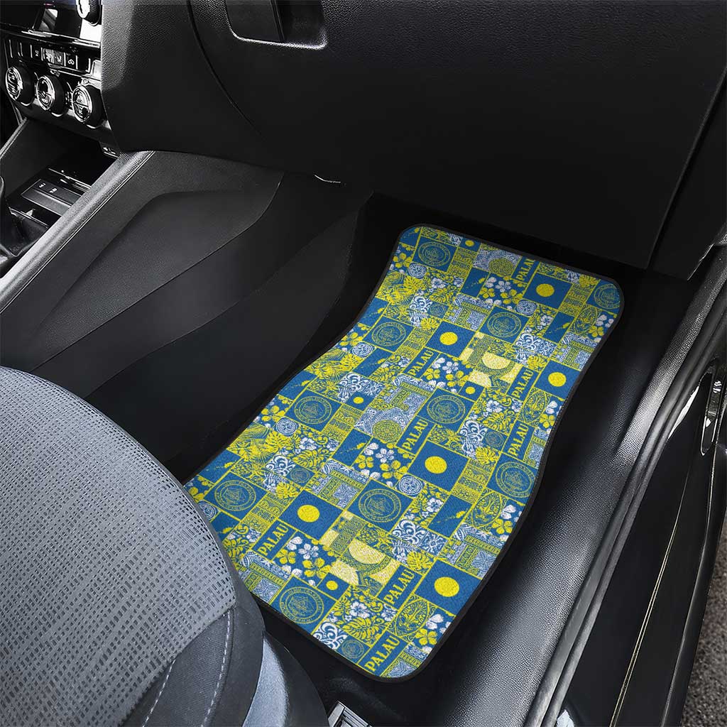 Palau Ungil Kurismas Car Mats Pacific Patchwork Xmas Vibes - Polynesian Pride