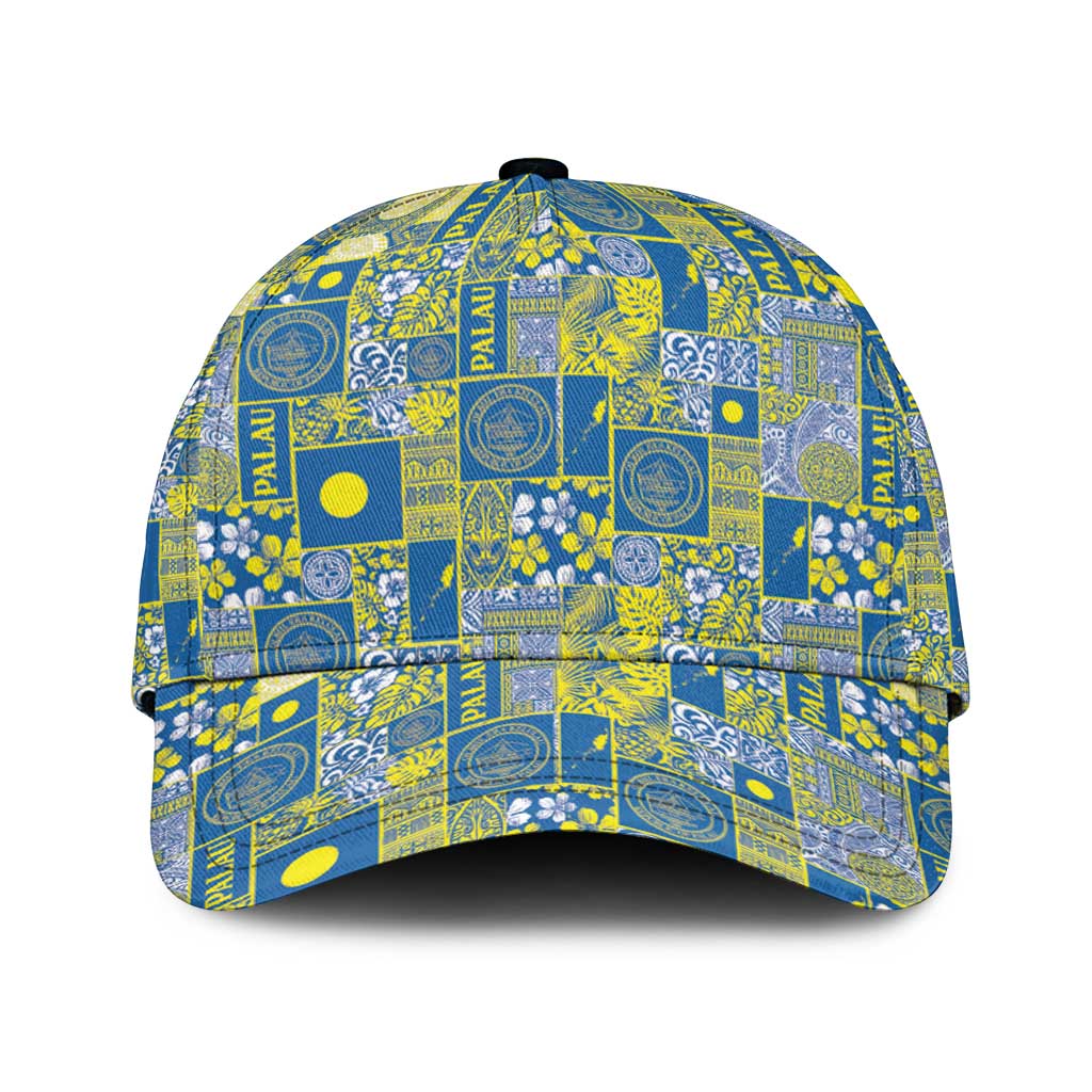 Palau Ungil Kurismas Classic Cap Pacific Patchwork Xmas Vibes - Polynesian Pride