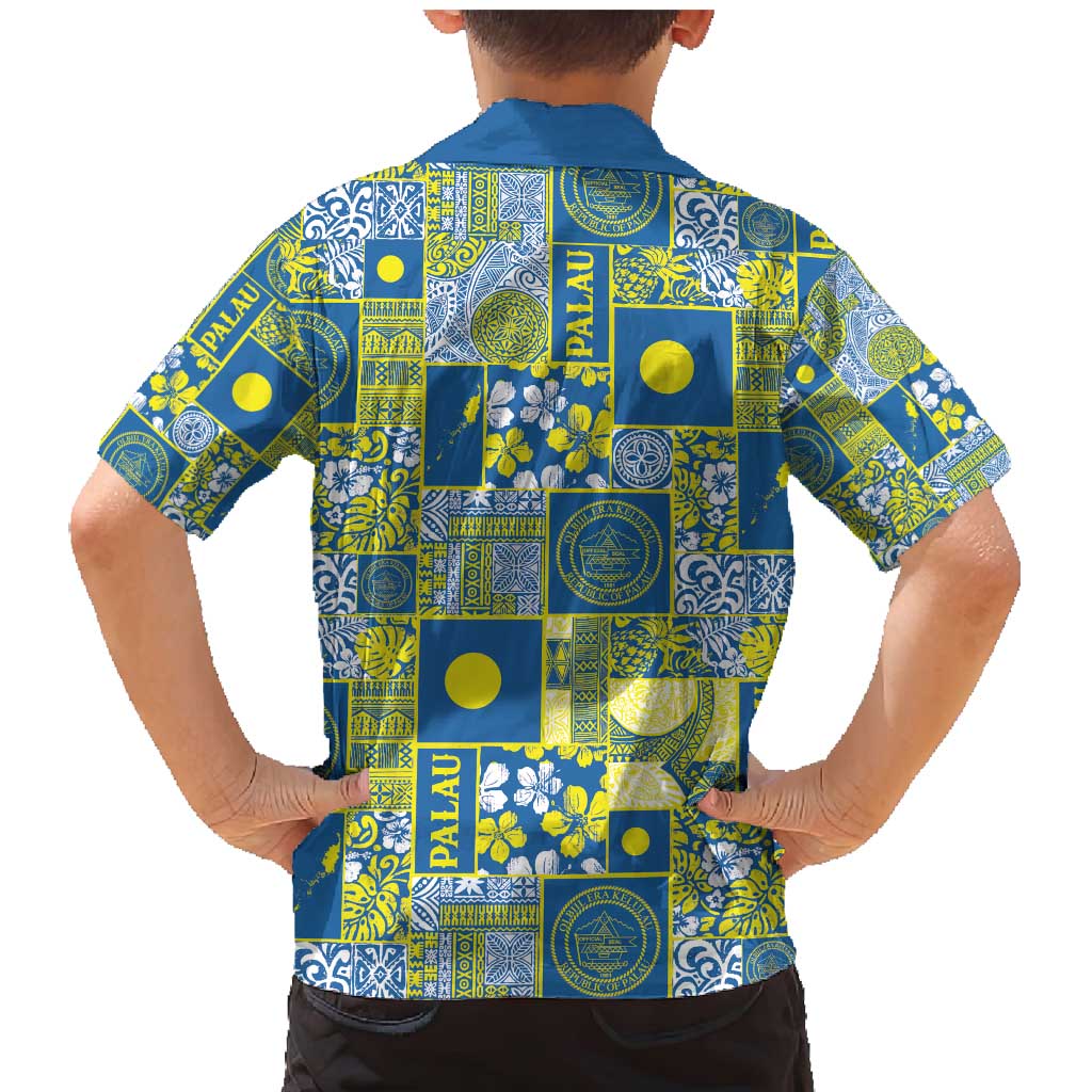 Palau Ungil Kurismas Family Matching Mermaid Dress and Hawaiian Shirt Pacific Patchwork Xmas Vibes - Polynesian Pride