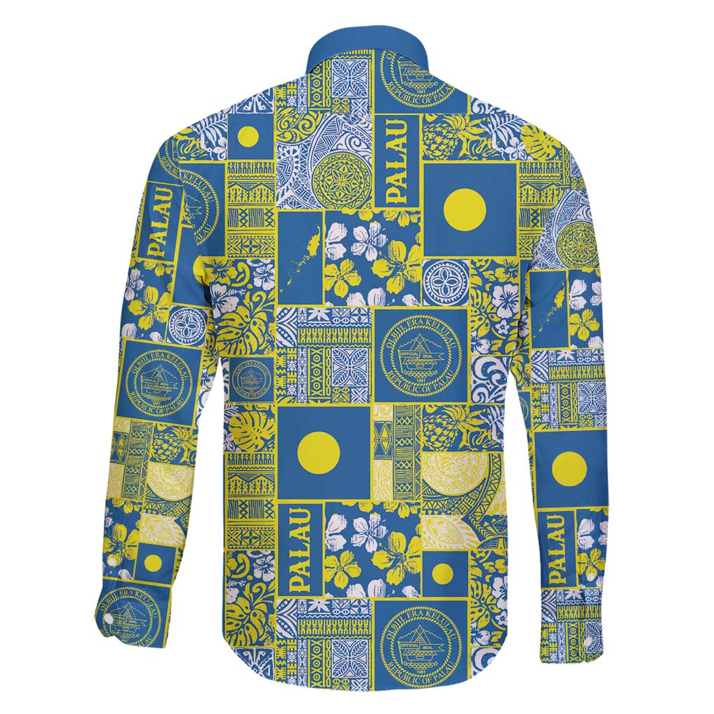 Palau Ungil Kurismas Family Matching Short Sleeve Bodycon Dress and Hawaiian Shirt Pacific Patchwork Xmas Vibes - Polynesian Pride