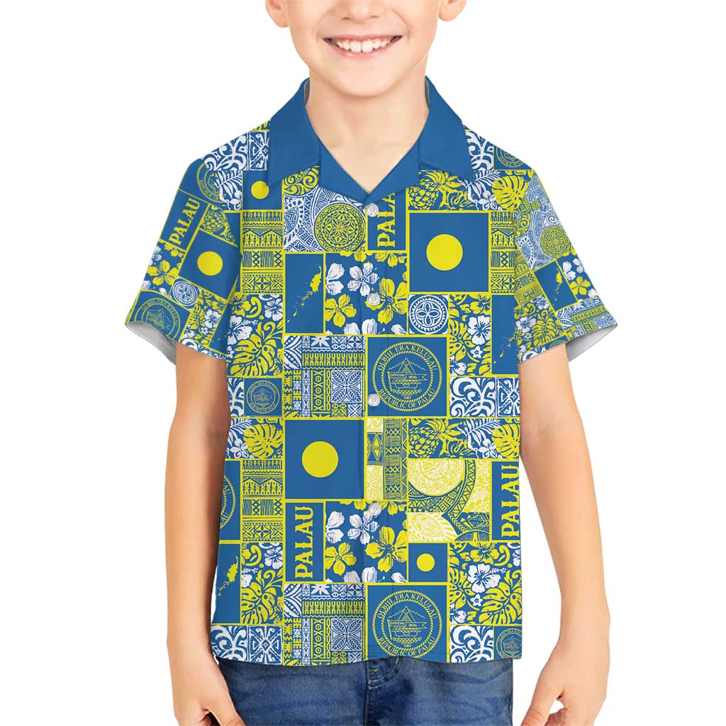 Palau Ungil Kurismas Family Matching Summer Maxi Dress and Hawaiian Shirt Pacific Patchwork Xmas Vibes - Polynesian Pride