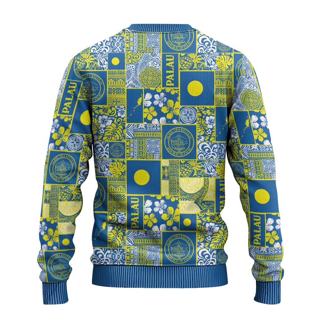 Palau Ungil Kurismas Ugly Christmas Sweater Pacific Patchwork Xmas Vibes - Polynesian Pride