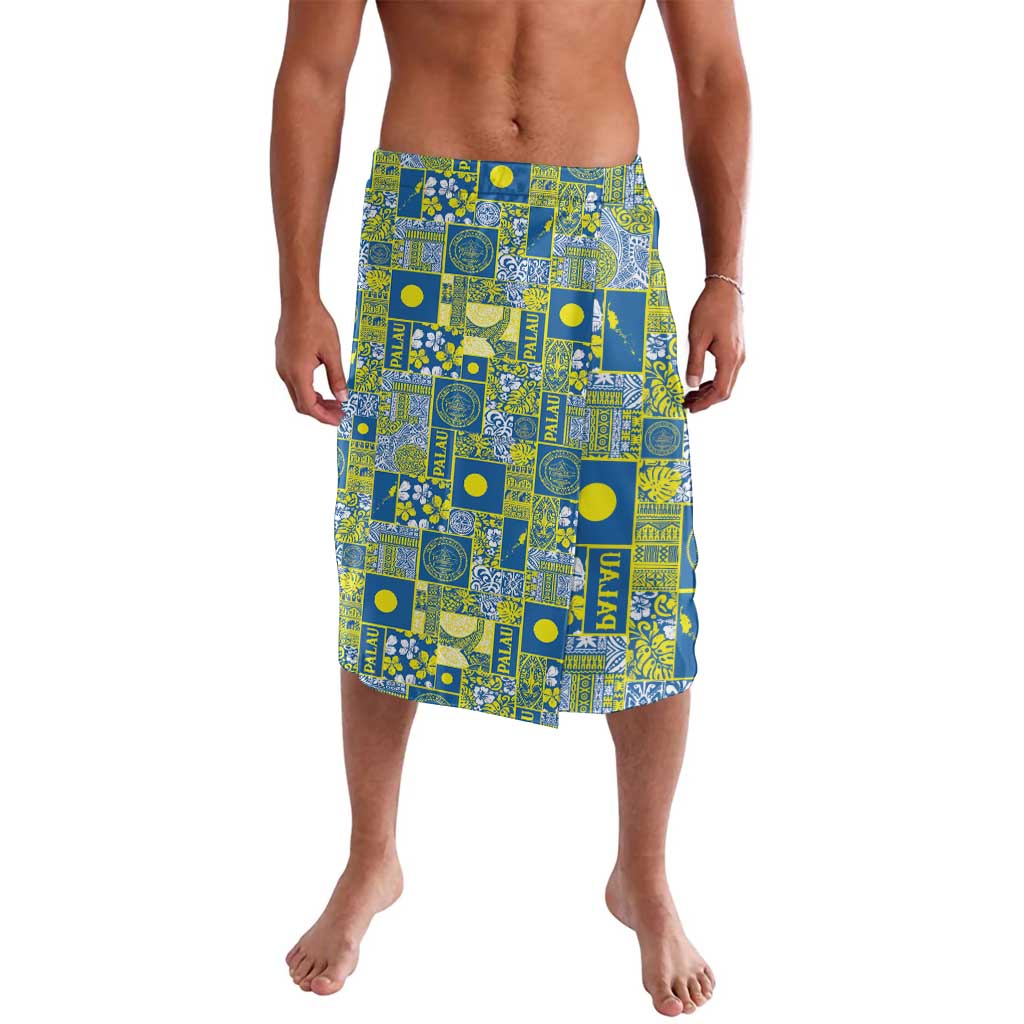 Palau Ungil Kurismas Lavalava Pacific Patchwork Xmas Vibes LT9 Green - Polynesian Pride