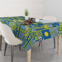 Palau Ungil Kurismas Tablecloth Pacific Patchwork Xmas Vibes - Polynesian Pride