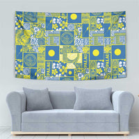 Palau Ungil Kurismas Tapestry Pacific Patchwork Xmas Vibes - Polynesian Pride