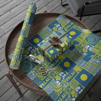 Palau Ungil Kurismas Wrapping Paper Pacific Patchwork Xmas Vibes - Polynesian Pride