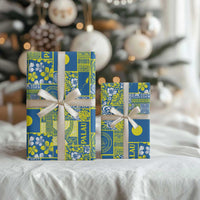Palau Ungil Kurismas Wrapping Paper Pacific Patchwork Xmas Vibes - Polynesian Pride