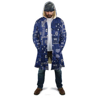 Blue Samoa Manuia Le Kerisimasi Cloak Pacific Patchwork Xmas Vibes - Polynesian Pride