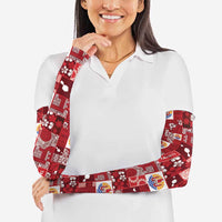 Tahiti Oaoa I Teie Noera Arm Sleeves Pacific Patchwork Xmas Vibes LT9 - Polynesian Pride