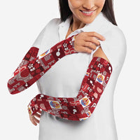 Tahiti Oaoa I Teie Noera Arm Sleeves Pacific Patchwork Xmas Vibes LT9 - Polynesian Pride