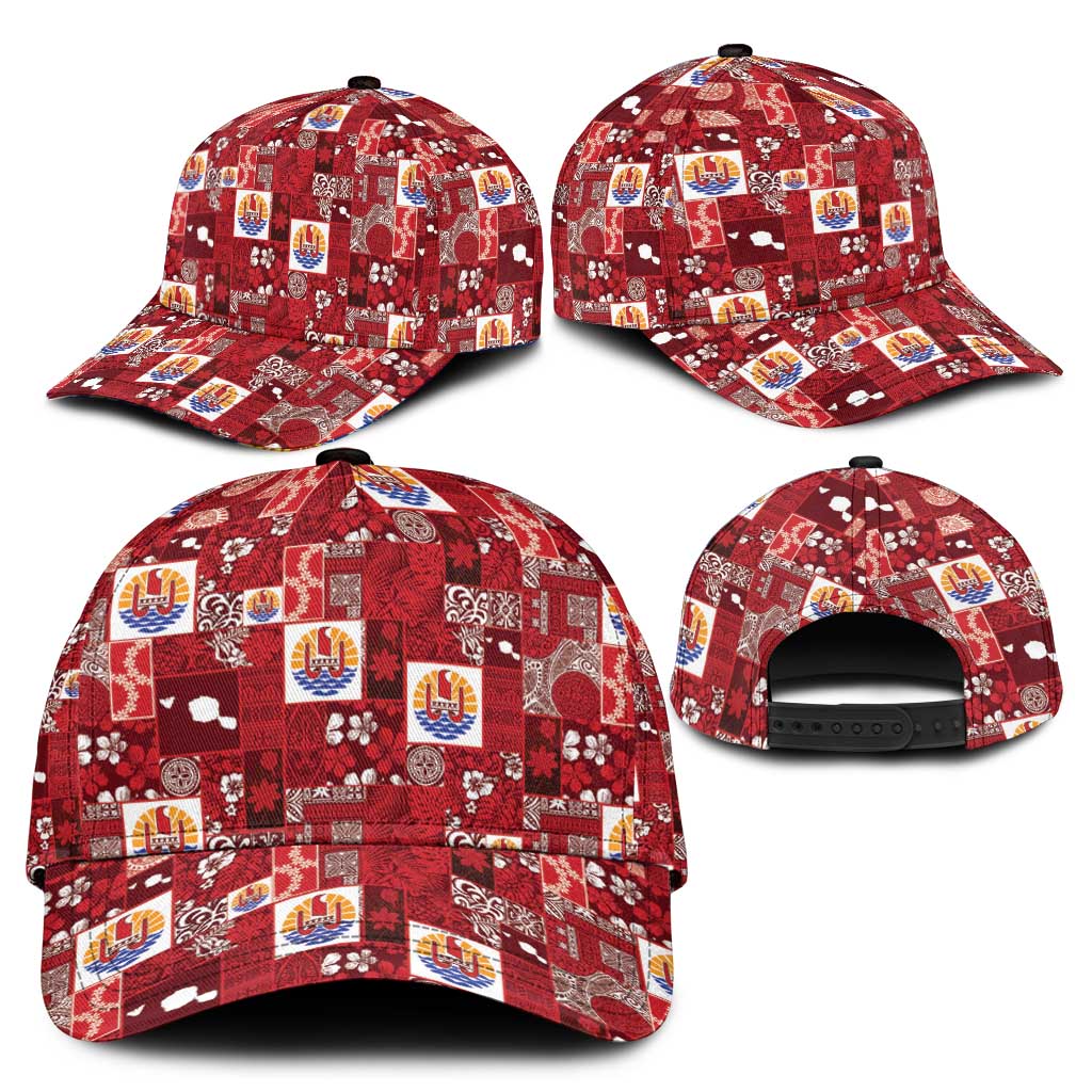 Tahiti Oaoa I Teie Noera Classic Cap Pacific Patchwork Xmas Vibes - Polynesian Pride