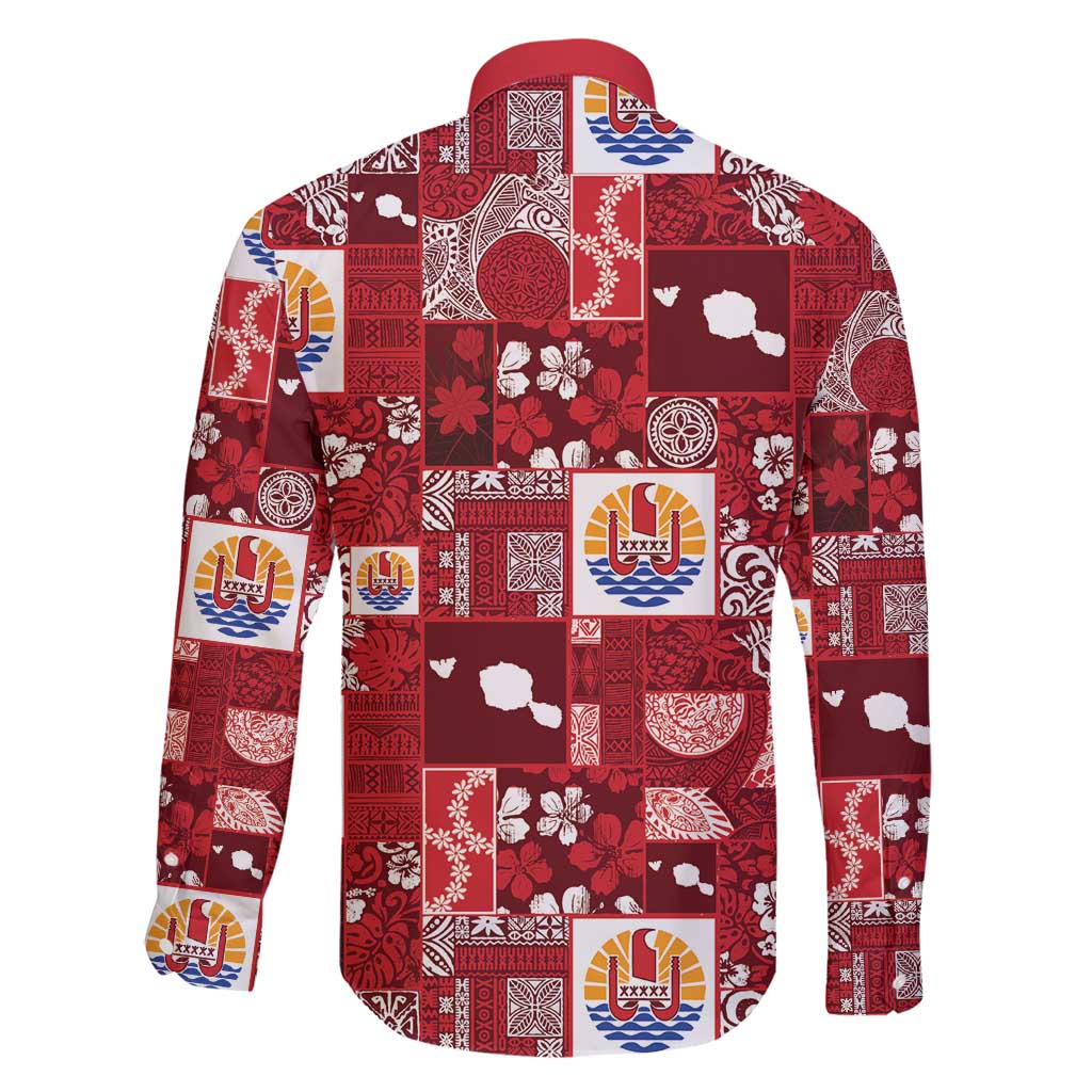 Tahiti Oaoa I Teie Noera Family Matching Short Sleeve Bodycon Dress and Hawaiian Shirt Pacific Patchwork Xmas Vibes - Polynesian Pride