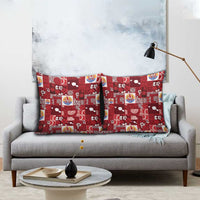 Tahiti Oaoa I Teie Noera Pillow Cover Pacific Patchwork Xmas Vibes LT9 - Polynesian Pride