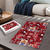 Tahiti Oaoa I Teie Noera Puzzle Pacific Patchwork Xmas Vibes LT9 - Polynesian Pride