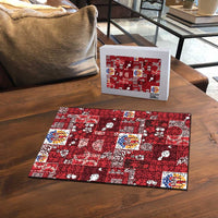 Tahiti Oaoa I Teie Noera Puzzle Pacific Patchwork Xmas Vibes LT9 - Polynesian Pride